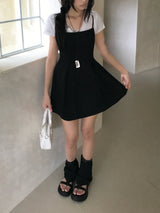 Lise Back Strap Tulip Sleeveless Mini Dress