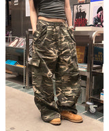 [Unisex] ミリタリーカーゴワイドパンツ(3color)