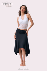 ムードフィットアンバランシードミディロングスカート