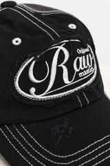 ヴィンテージ スクラッチ ウォッシュ ツートンキャップ Black