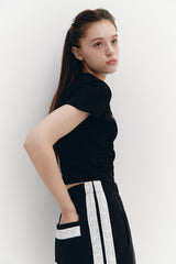 Crystal Hotfix T Black