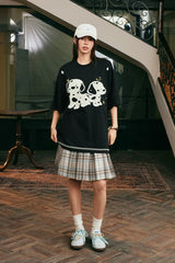 ファジードッグエンブロイダリーTシャツ