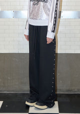 stud twinkle jogger pt - black