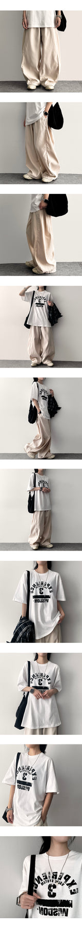 Rita banding side pintuck wide pants