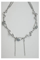 [s.steel] crystal drop chocker | 크리스탈 드롭 초커 목걸이