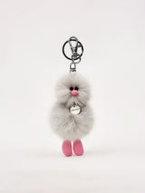 Cosymosy Mini Bird Keyring - Light Gray