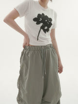 フィントフラワーショートスリーブTシャツ -2C