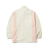COMFORTABLE PULLOVER SNAP JACKET IVORY/PINK