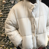 チェッキーベーシックパステルウェロンショートパデッドジャケット