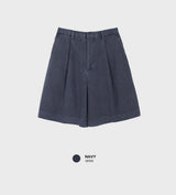 Look Stubbo Pigment Pintuck Back Banding Cotton Shorts