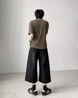 [1+1] クロップレイヤード半袖Tシャツ