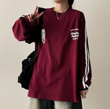 Football Two-Line Loose Fit Sweatshirt