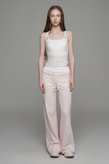 Strawberry milk sleeveless top, White