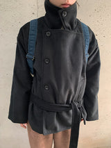 リムロベルトダブルボタンハイネックコート