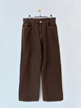 Herringbone stitch denim - BROWN