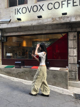 ストリングローライズカーゴパンツ