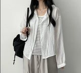 Wanu linen button hooded cardigan