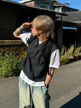 Trucker nylon collar vest 2C