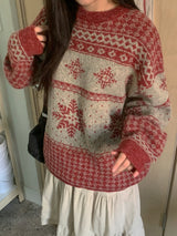 [unisex] Gamb Nordic Round Knit
