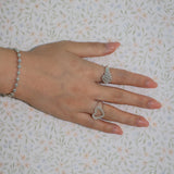Round Ball Heart Ring