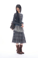 Nico shirring wrap skirt