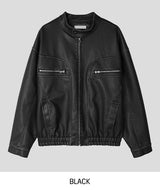 グロスカットウォッシュレザージャケット