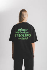 サイコ B*tches パフプリントTシャツ