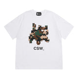 Cat Save The World カモピクセルハーフT ユニセックス (2Color)
