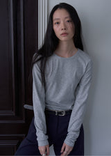 Classic Long Sleeve T-shirt (Melange Gray)
