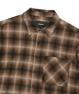 FLANNEL CHECK SHIRT_BROWN