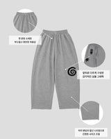 ヌーヴ アート グラフィック ワイド スウェットパンツ