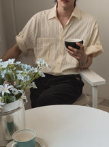 リノ ロールアップ ハーフシャツ
