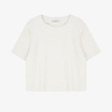 Wrinkle Crop Tee Ivory