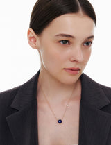 26SS★ [Premium Plating] Penisense AB Goutte Necklace Lapis Lazuli