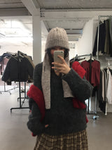 [MD Pick]ウールタッチブラッシュVネックニット (4 Colors)