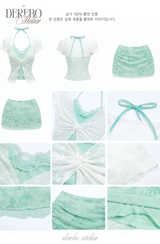 Rare mint shirring skirt 