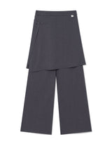 FLARED SKIRT PANTS(CHARCOAL)