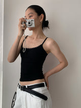 Henry Lace Sling Pure Sleeveless T-shirt