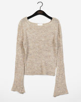 Jinning Thin Fit Mohair Inner Long Sleeve Knitwear
