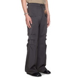 BEUTER® GREY MELANGE FLARE TROUSERS / BEUTER® グレーメランジ フレアトラウザーズ