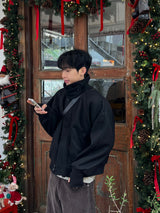 Aki Wool Collar Warmer Winter Blouson (2 Colors)
