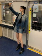 デューンY2Kデニムミニスカート