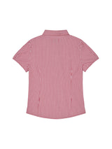 CHECK BLOUSE RED