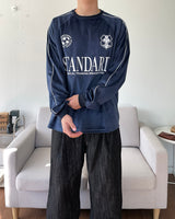 ベルベットサッカーロングスリーブドTシャツ