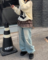 シークレットウォッシングデニムパンツ