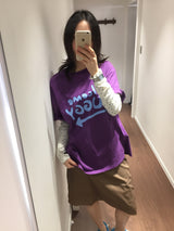 【即日発送】YWD ウェルカムTシャツ_パープル (1color)