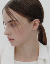 26SS★ Precise Silver (W) One-Touch Earrings S