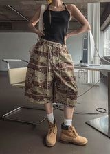 Lip cargo stopper Bermuda pants