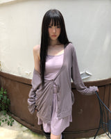 Henil Ribbon Pocket Cardigan