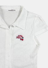 Cherrypeace Crinkle Button Shirt